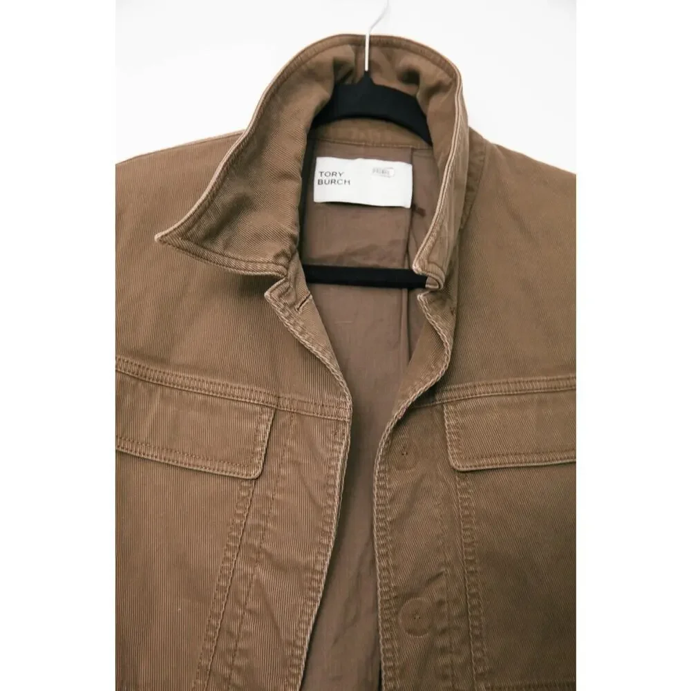 Tory Burch Cropped Cotton Jacket Size 4